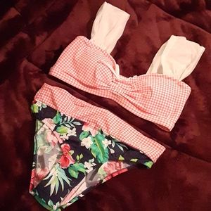NWT Pink Gingham Bikini
